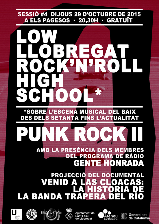 LOW LLOBREGAT ROCK´N´ROLL HIGH SCHOOL: Sessió #1 Punk Rock [II]