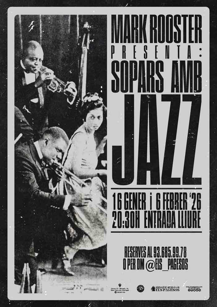MARK ROOSTER Sopars amb Jazz