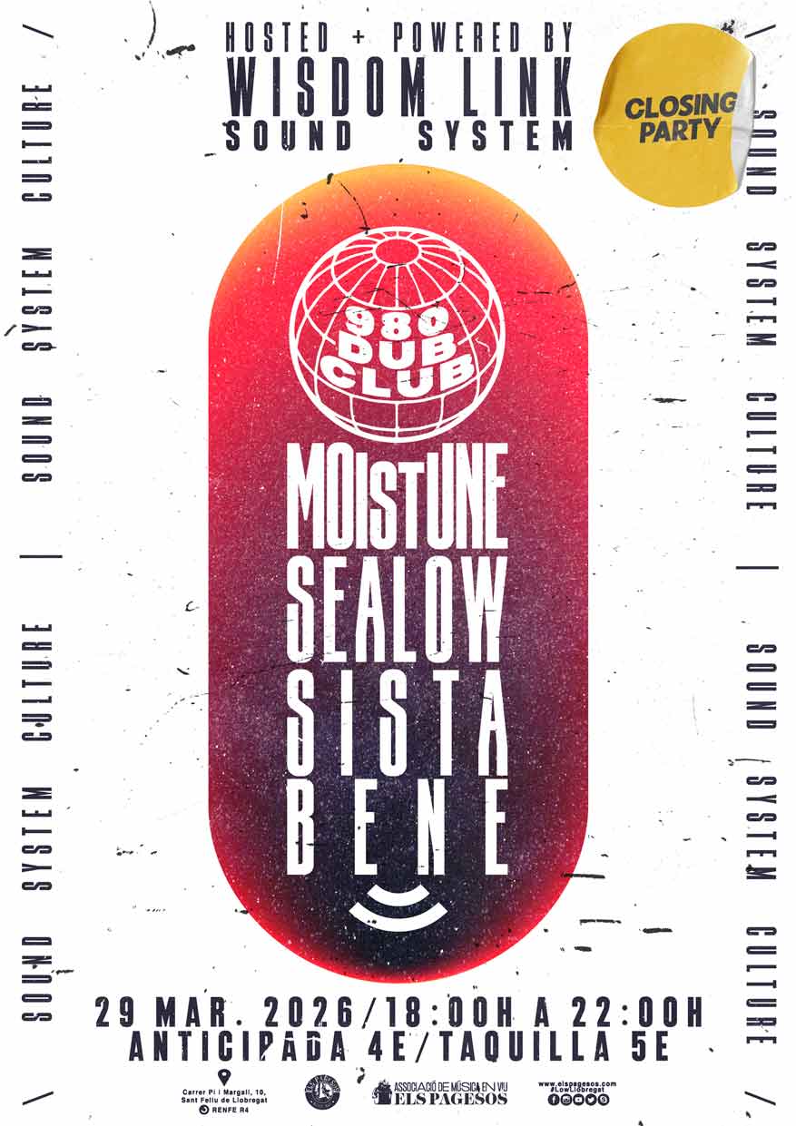 980 DUB CLUB: Moistune + Sealow + Sista Bene
